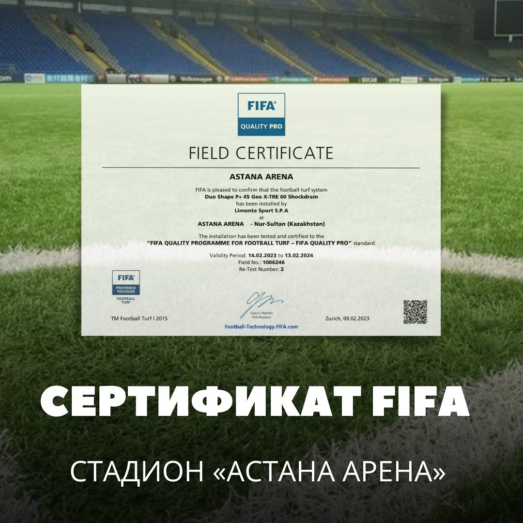 Сертификат fifa. Стадионы евро 2024.