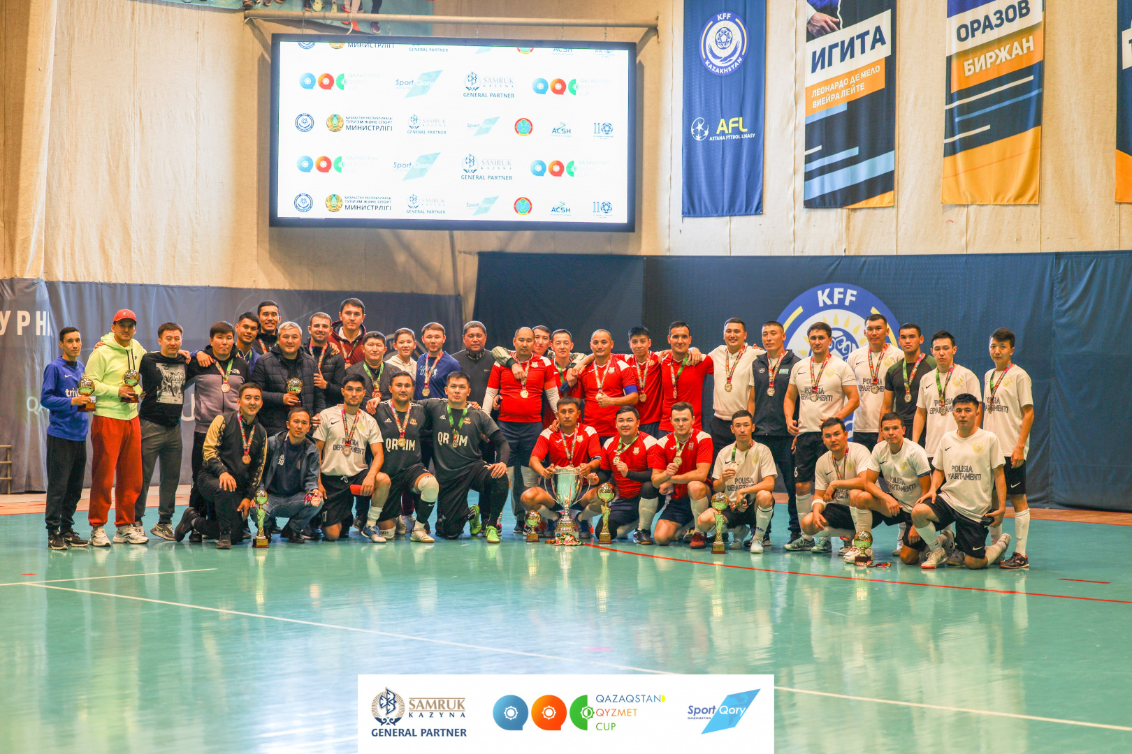 Астанада «QAZAQSTAN QYZMET CUP» мини-футбол лигасы аяқталды | BASSPORT Астанада «QAZAQSTAN QYZMET CUP» мини-футбол лигасы аяқталды