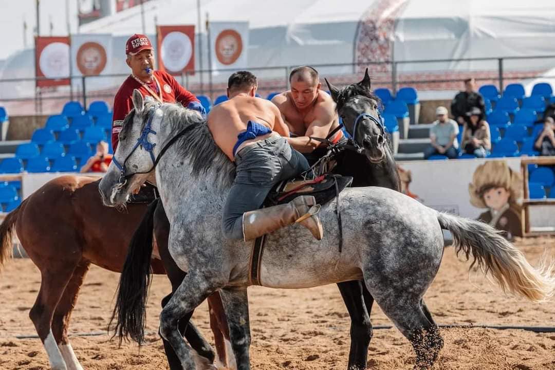 Көшпенділер ойындары: Түркістан облысындағы бір ауданның 5 азаматы аударыспақтан чемпион атанды