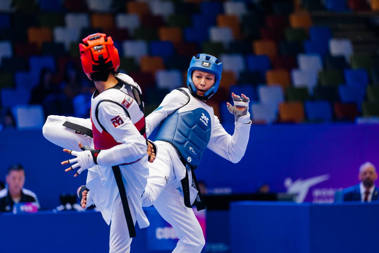 Таеквондо: Айдана Құмартаева әлем чемпионатының ширек финалында | BASSPORT Таеквондо: Айдана Құмартаева әлем чемпионатының ширек финалында
