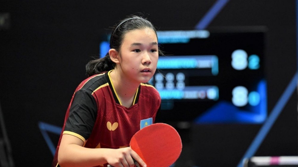 Үстел теннисі: Жәния Бекмұхамбетова Ташкенттегі WTT Youth Contender турнирінде топ жарды